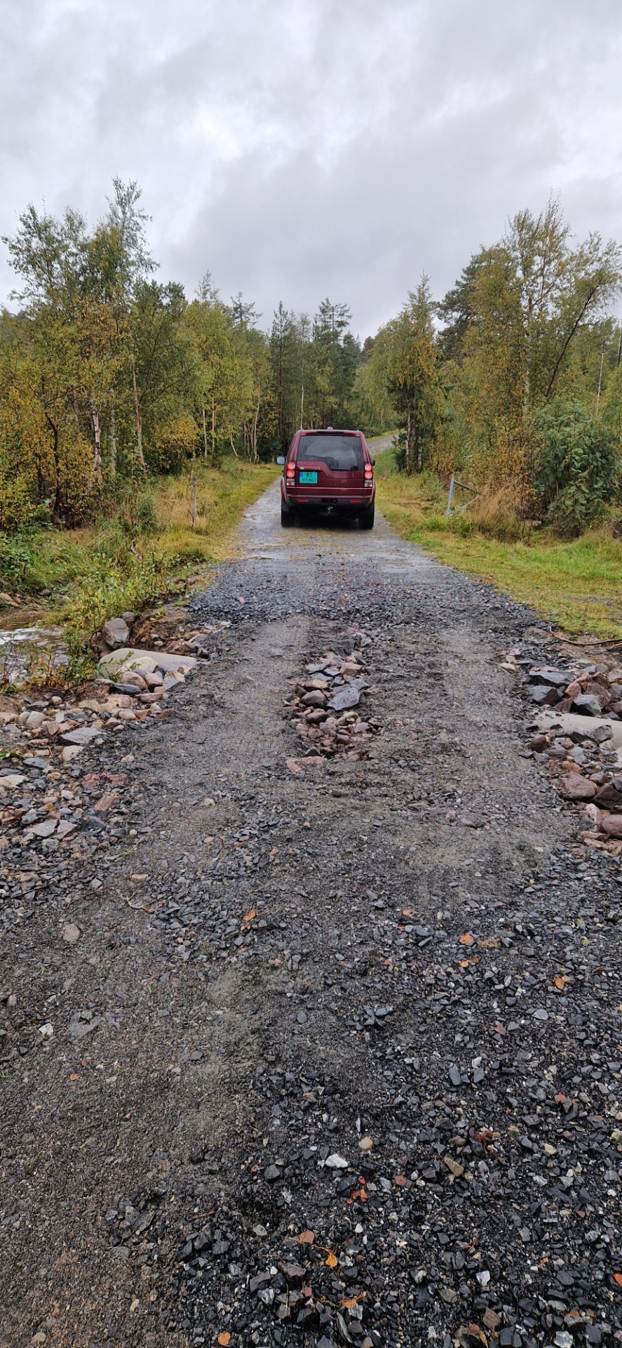 Etter litt "dugnad" er veien kjørbar