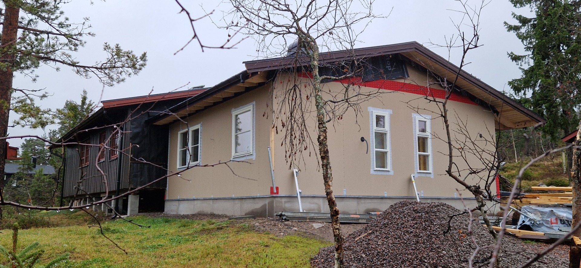 Så var stillaset revet